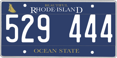 RI license plate 529444
