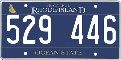 RI license plate 529446