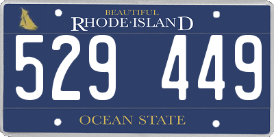 RI license plate 529449