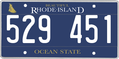 RI license plate 529451
