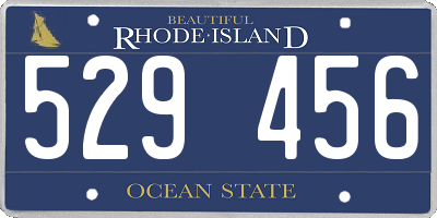 RI license plate 529456