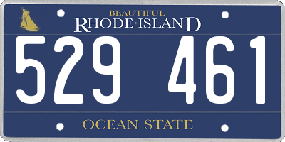 RI license plate 529461