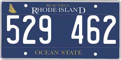 RI license plate 529462