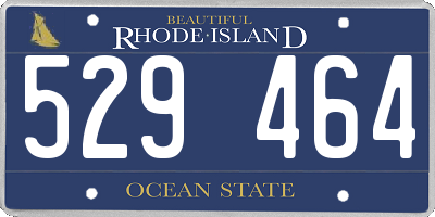 RI license plate 529464