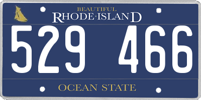 RI license plate 529466
