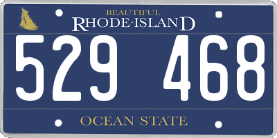 RI license plate 529468