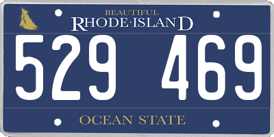 RI license plate 529469