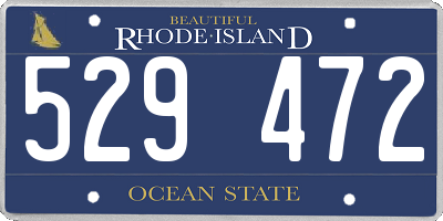 RI license plate 529472