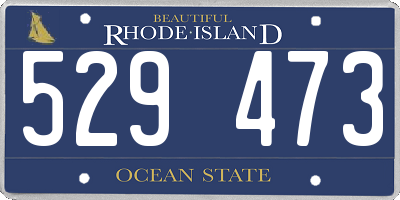 RI license plate 529473