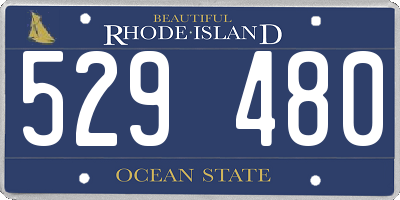 RI license plate 529480