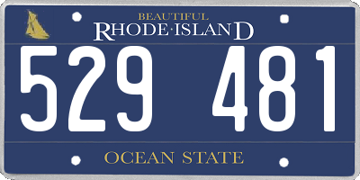 RI license plate 529481