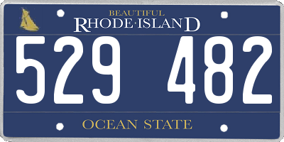 RI license plate 529482