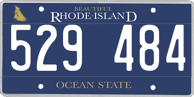 RI license plate 529484