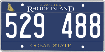 RI license plate 529488