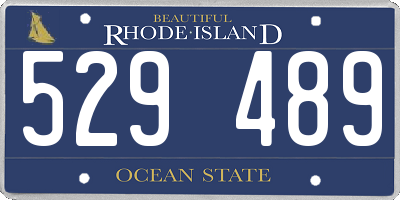 RI license plate 529489