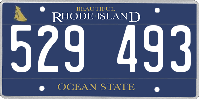 RI license plate 529493