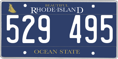 RI license plate 529495