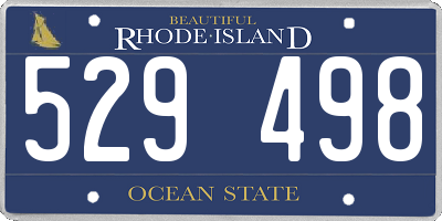 RI license plate 529498