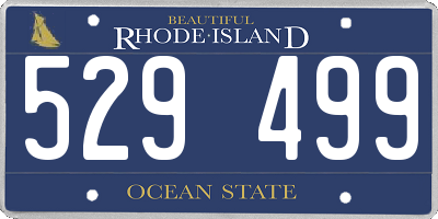 RI license plate 529499