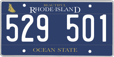 RI license plate 529501