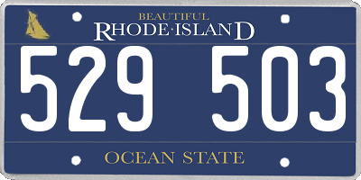 RI license plate 529503