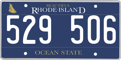 RI license plate 529506