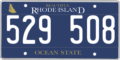 RI license plate 529508