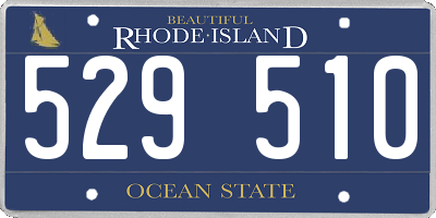 RI license plate 529510