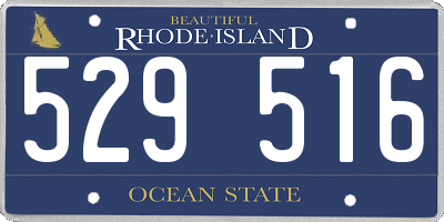 RI license plate 529516