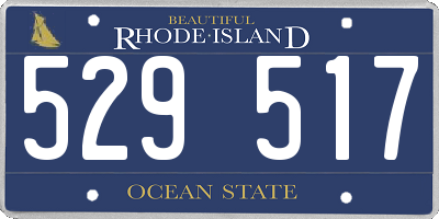 RI license plate 529517