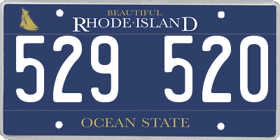 RI license plate 529520