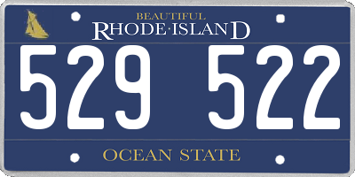 RI license plate 529522