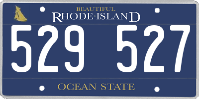 RI license plate 529527