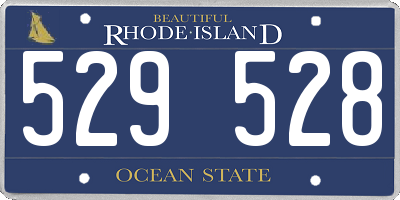 RI license plate 529528