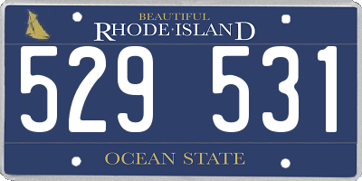 RI license plate 529531