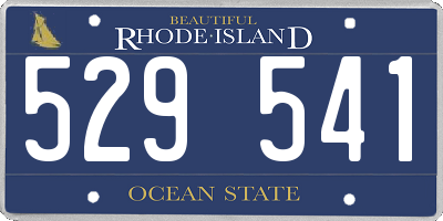 RI license plate 529541