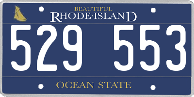 RI license plate 529553