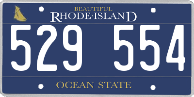 RI license plate 529554
