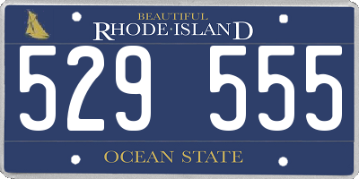 RI license plate 529555