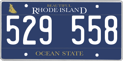 RI license plate 529558