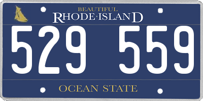 RI license plate 529559
