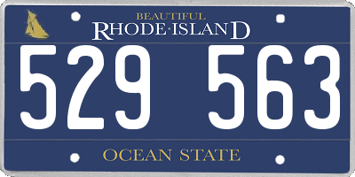 RI license plate 529563