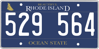 RI license plate 529564
