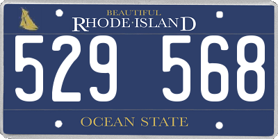 RI license plate 529568