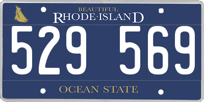 RI license plate 529569