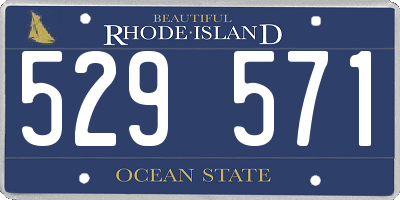 RI license plate 529571