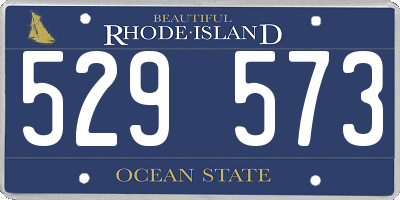 RI license plate 529573