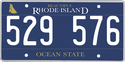 RI license plate 529576