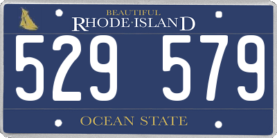 RI license plate 529579