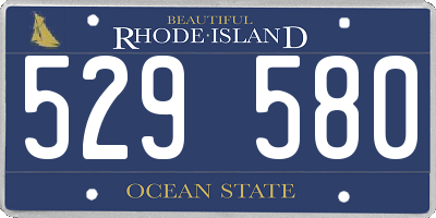 RI license plate 529580